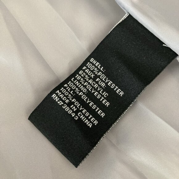 Below Zero Anorak Jacket Womens Gray Winter Coat Quilted Full Zip Hooded Sz PL - Picture 10 of 11